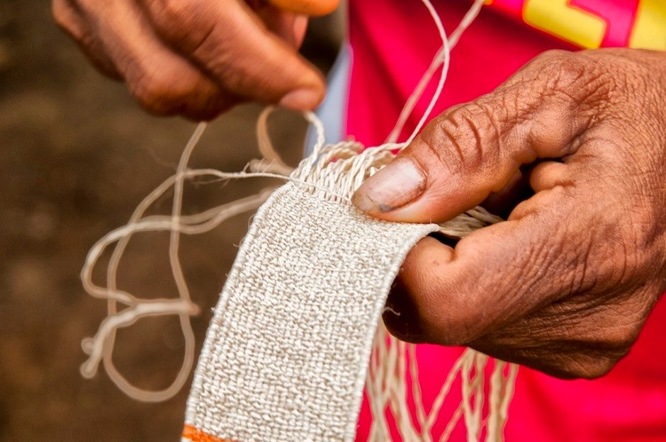 Traditional craft work in the Amazon