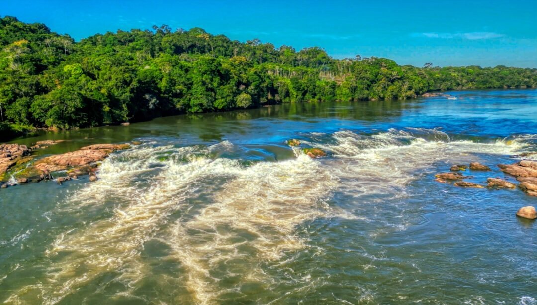 Rapids on an Amazon river